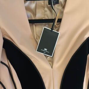 Elisabetta Franchi Beige and Black Dress